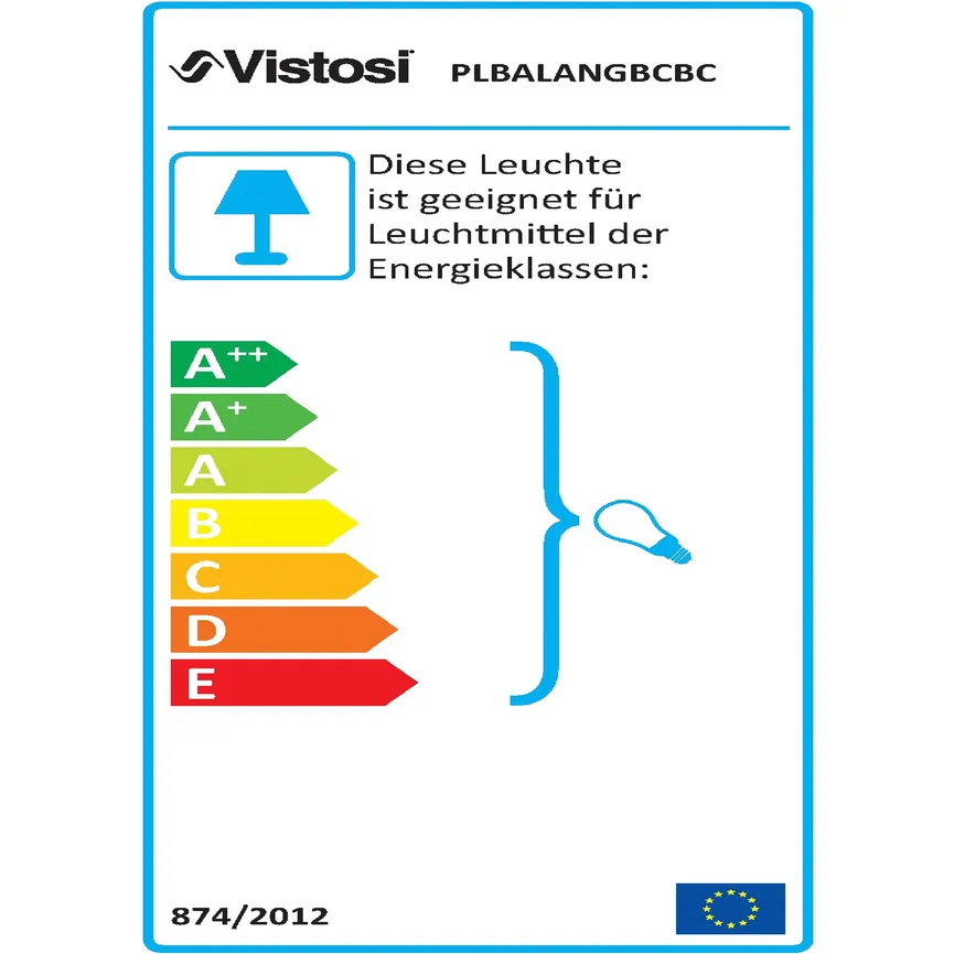 Deckenleuchte "Balance" energielabel