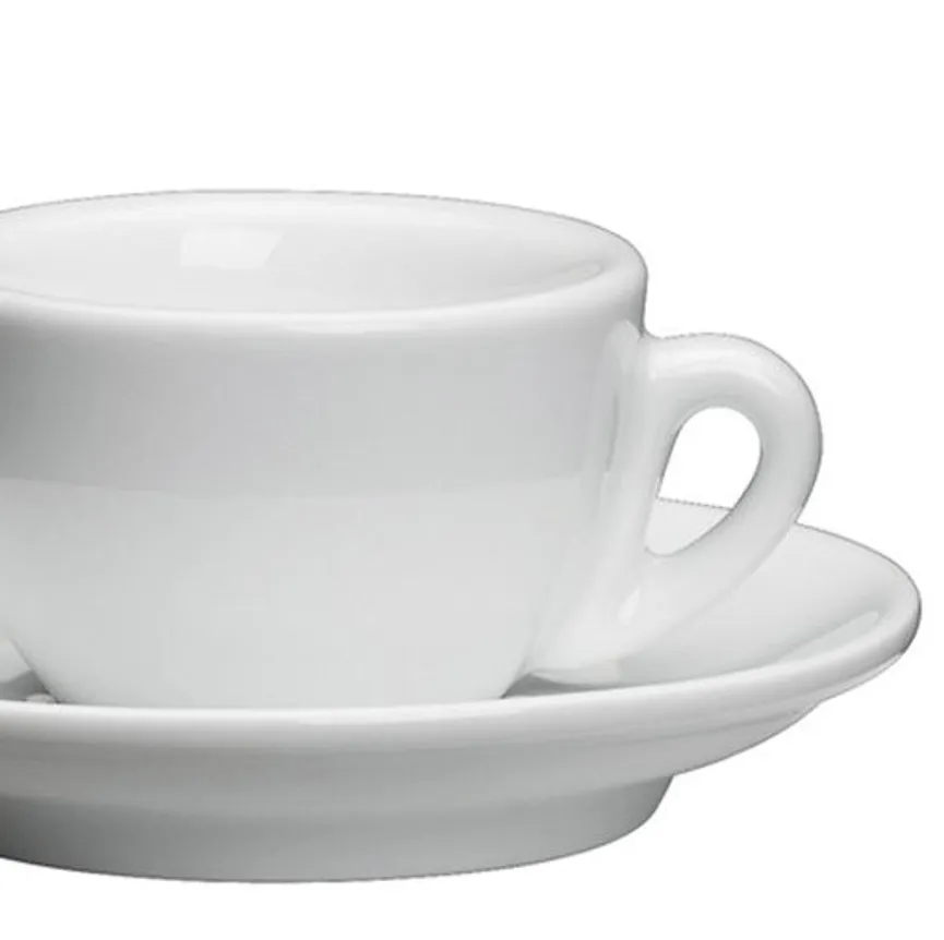 Espressotasse "Roma" weiß detail