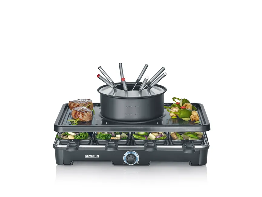 Raclette/Fonduekombination detail