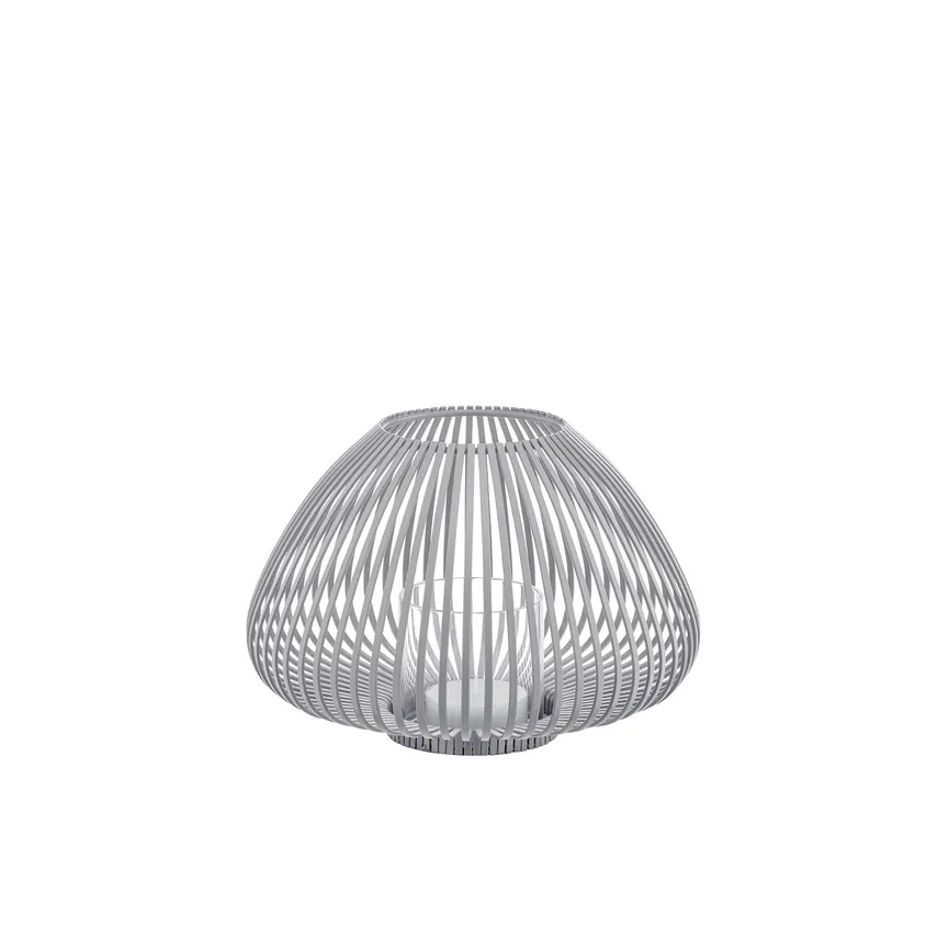 Laterne "Lyva" S steel gray detail