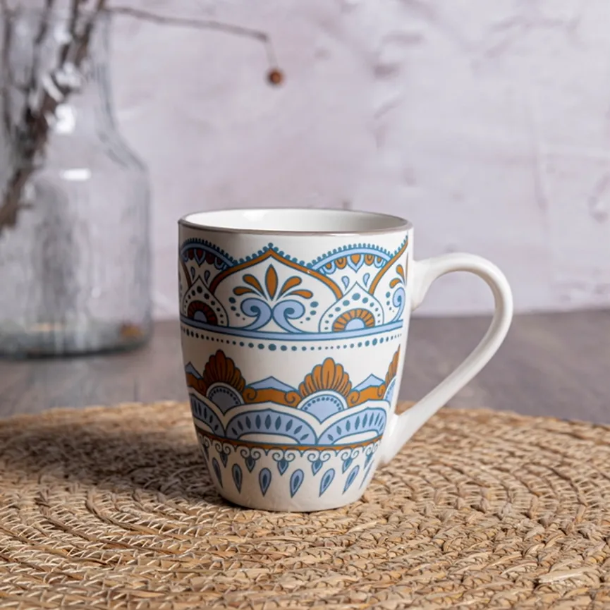 Becher "Mandola" 320 ml blau milieu