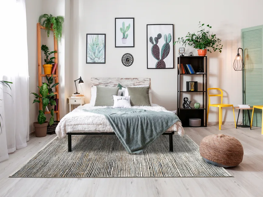 Design-Teppich milieu