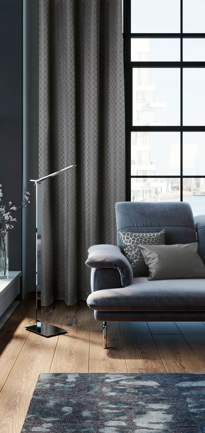 Ösenschal Joop!Allover milieu