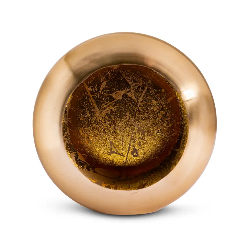 Kerzenhalter M schwarz-gold hauptaufnahme