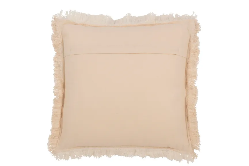 Kissen "Fran" hellbeige detail
