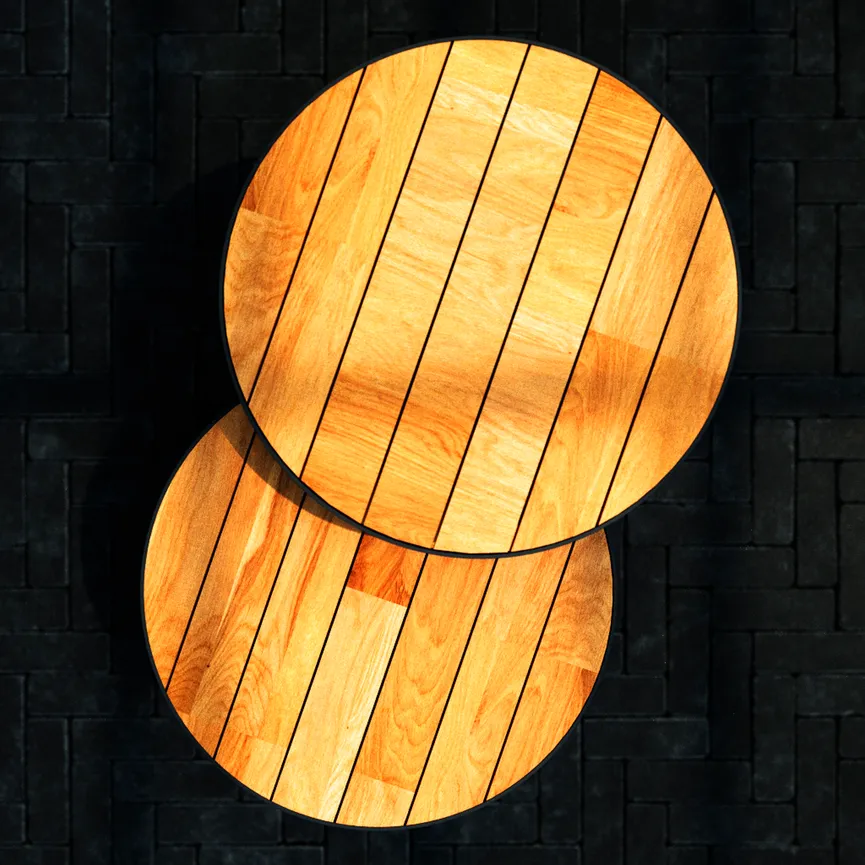 Beistelltisch Teak natur detail