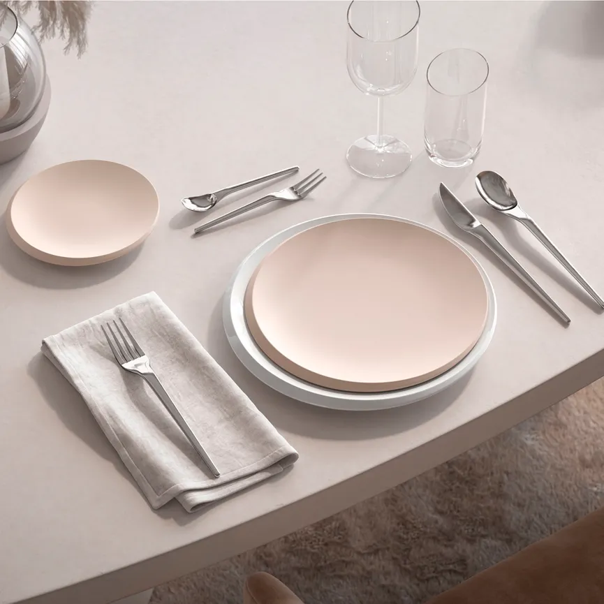 Brotteller "New Moon" beige milieu