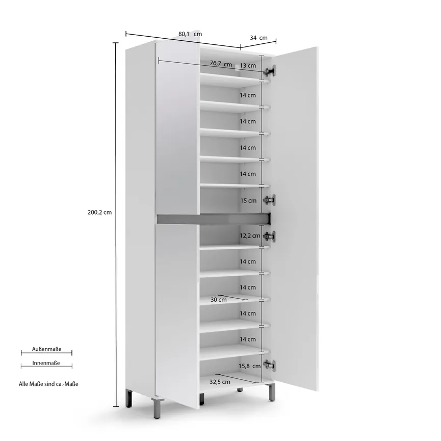 Garderobenschrank 3GT detail