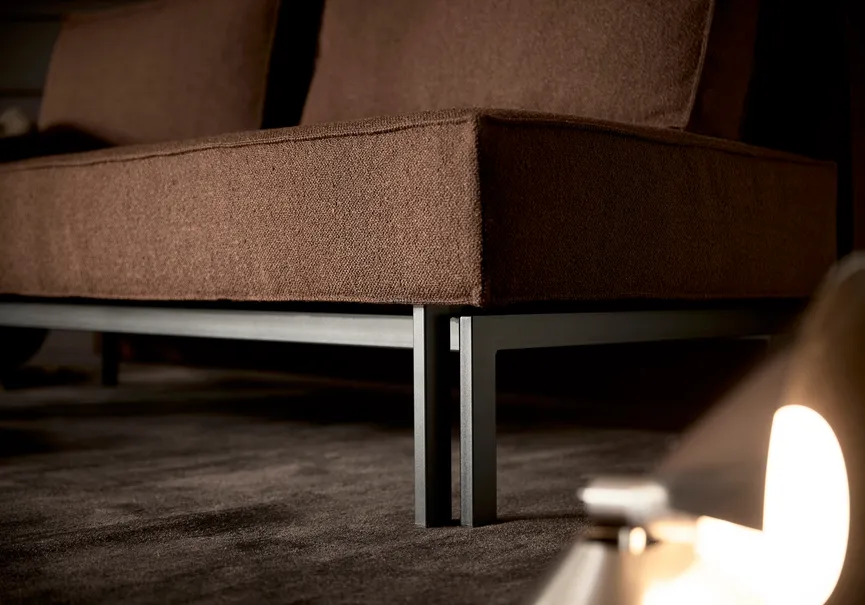Klappsofa Metall schwarz detail