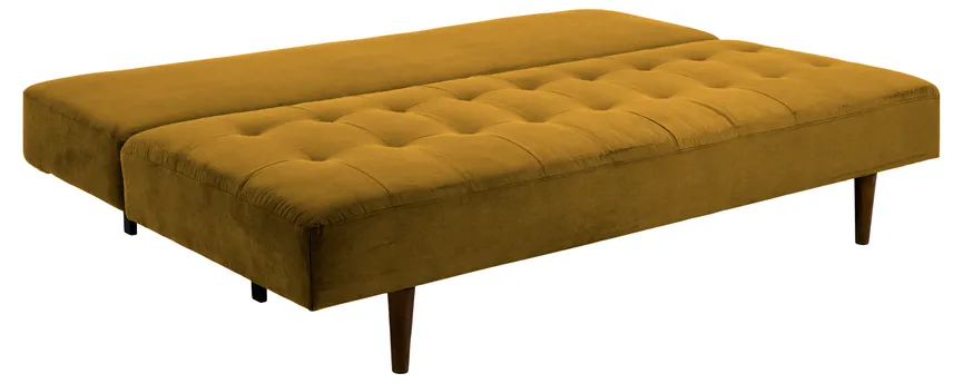 Schlafsofa Füße dunkel detail