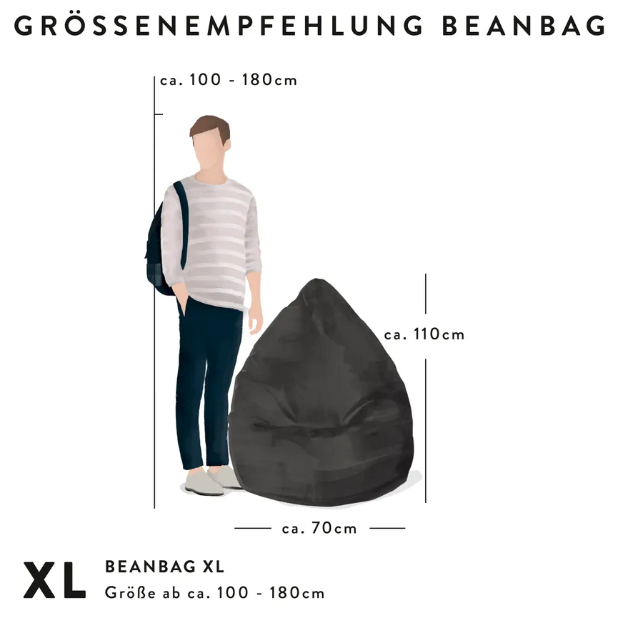 Sitzsack Fußball XL detail
