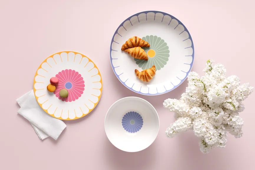 Servierteller "Fleur" couleur milieu