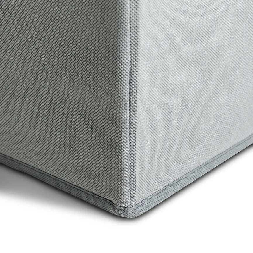 Aufbewahrungsbox grau detail