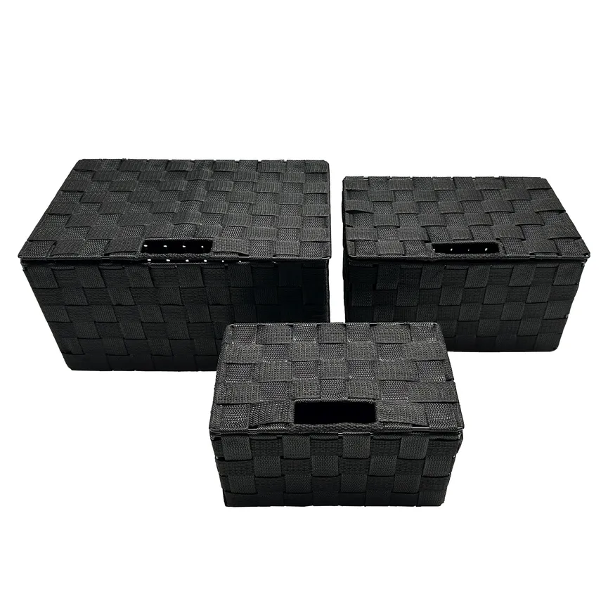 Korb-Set 3-tlg. schwarz hauptaufnahme