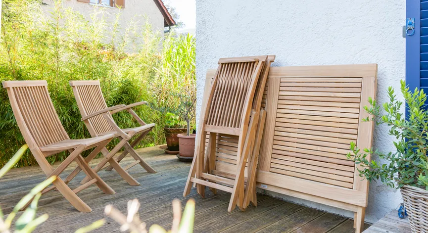 Klapptisch groß detail