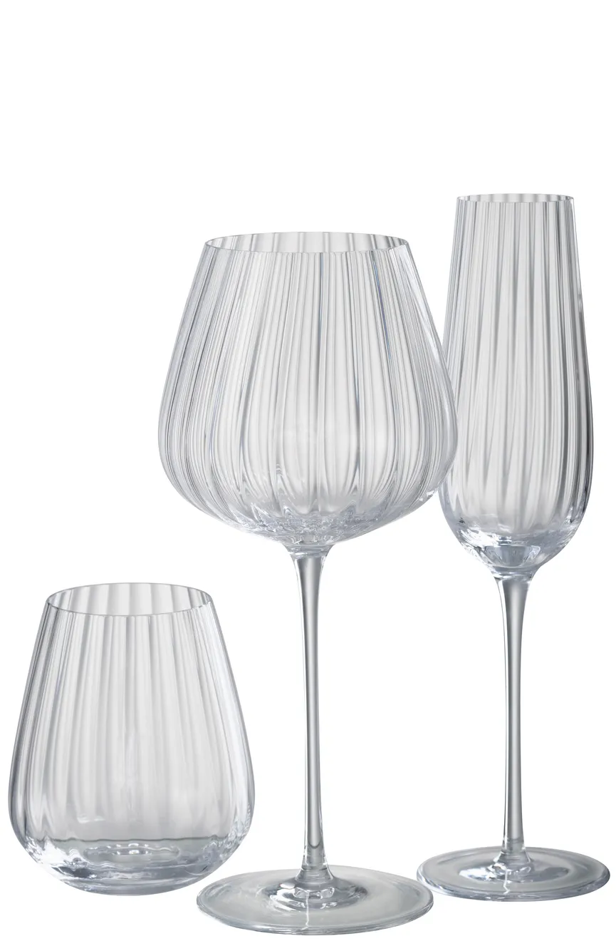 Champagnerglas "Sreifen" detail