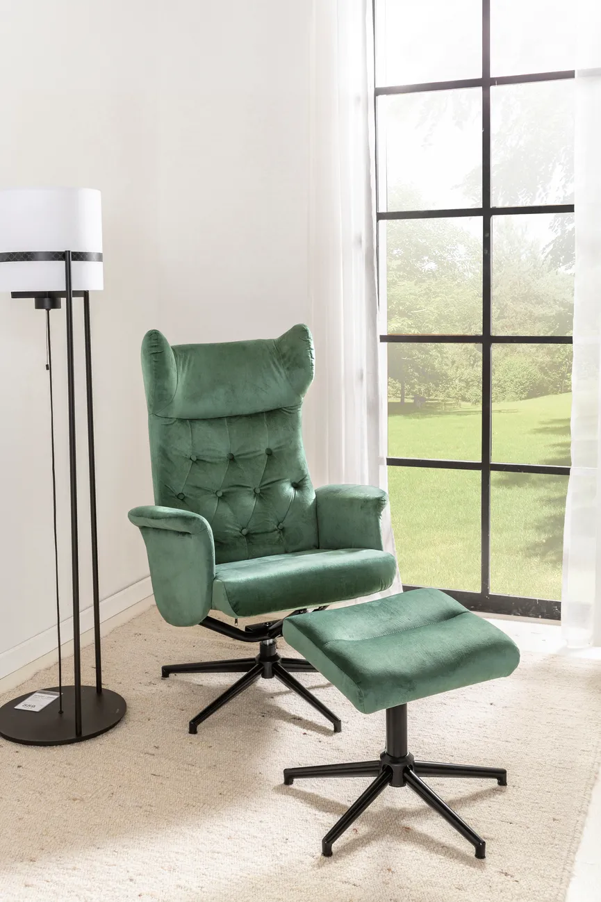 Relaxsessel + Hocker milieu