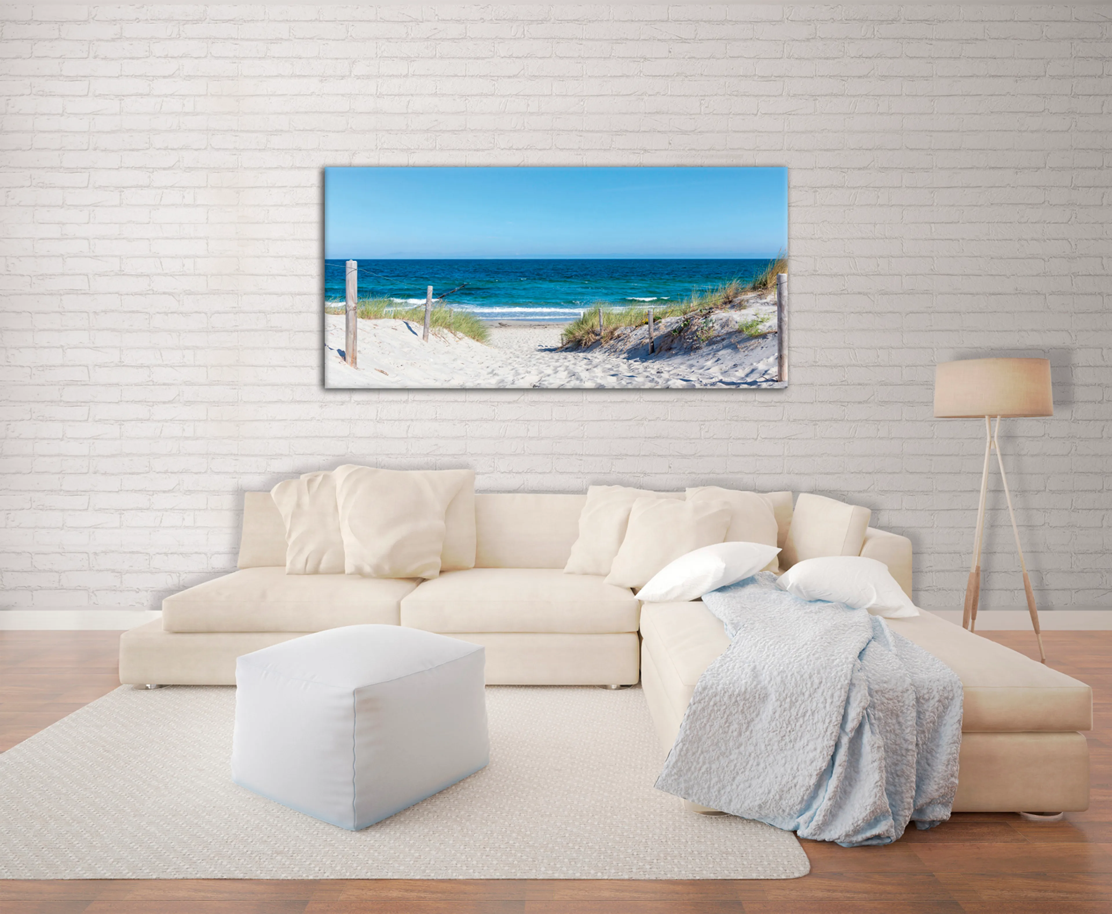 Wandbild 55 x 115 cm Timeout at the beach