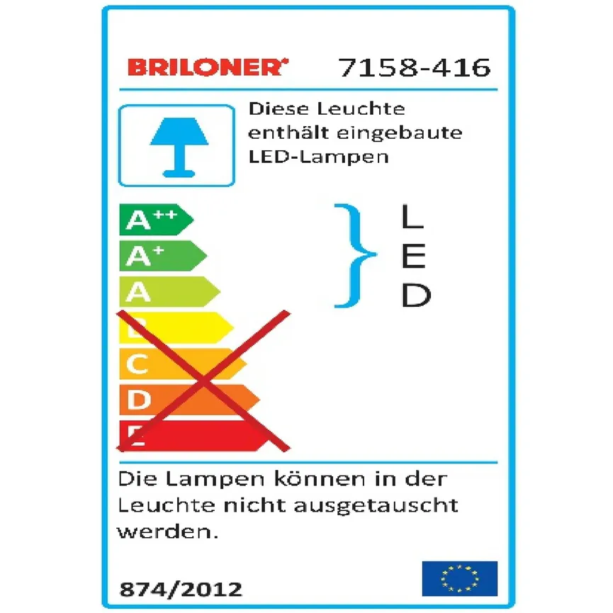Deckenleuchte "Slim" energielabel