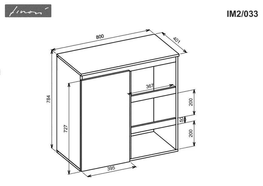 Kommode 1T/3S detail