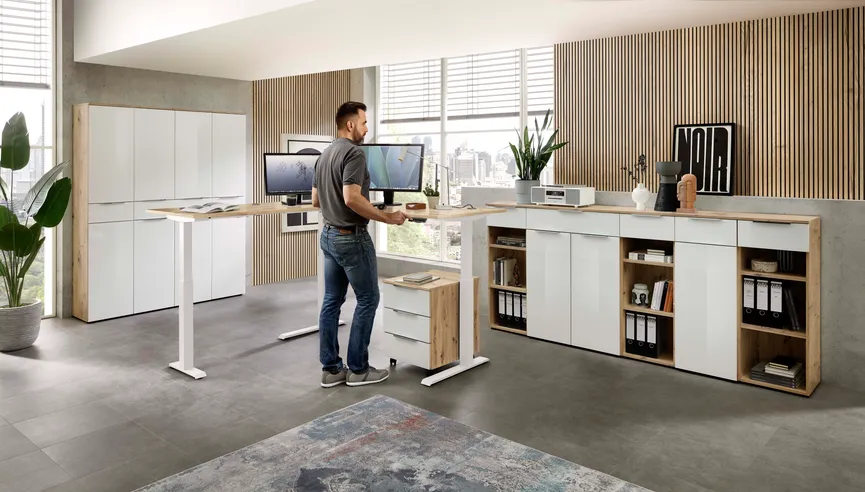 Winkel-Schreibtisch milieu