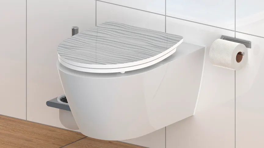 WC-Sitz WHITE WAVE milieu