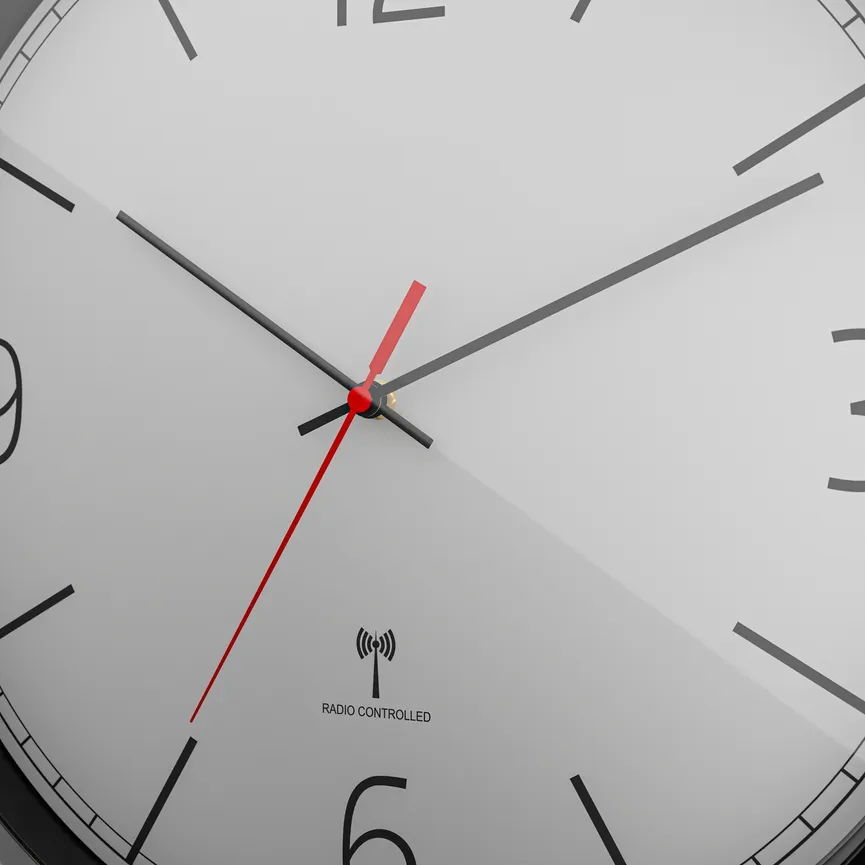 Funk-Wanduhr detail