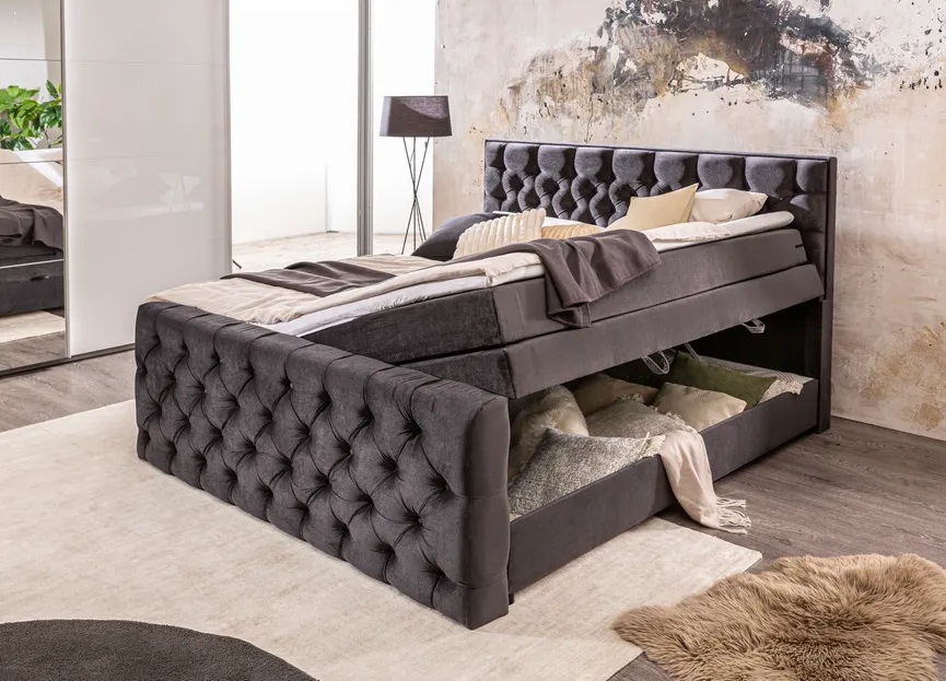 Boxspringbett 200x200 cm detail