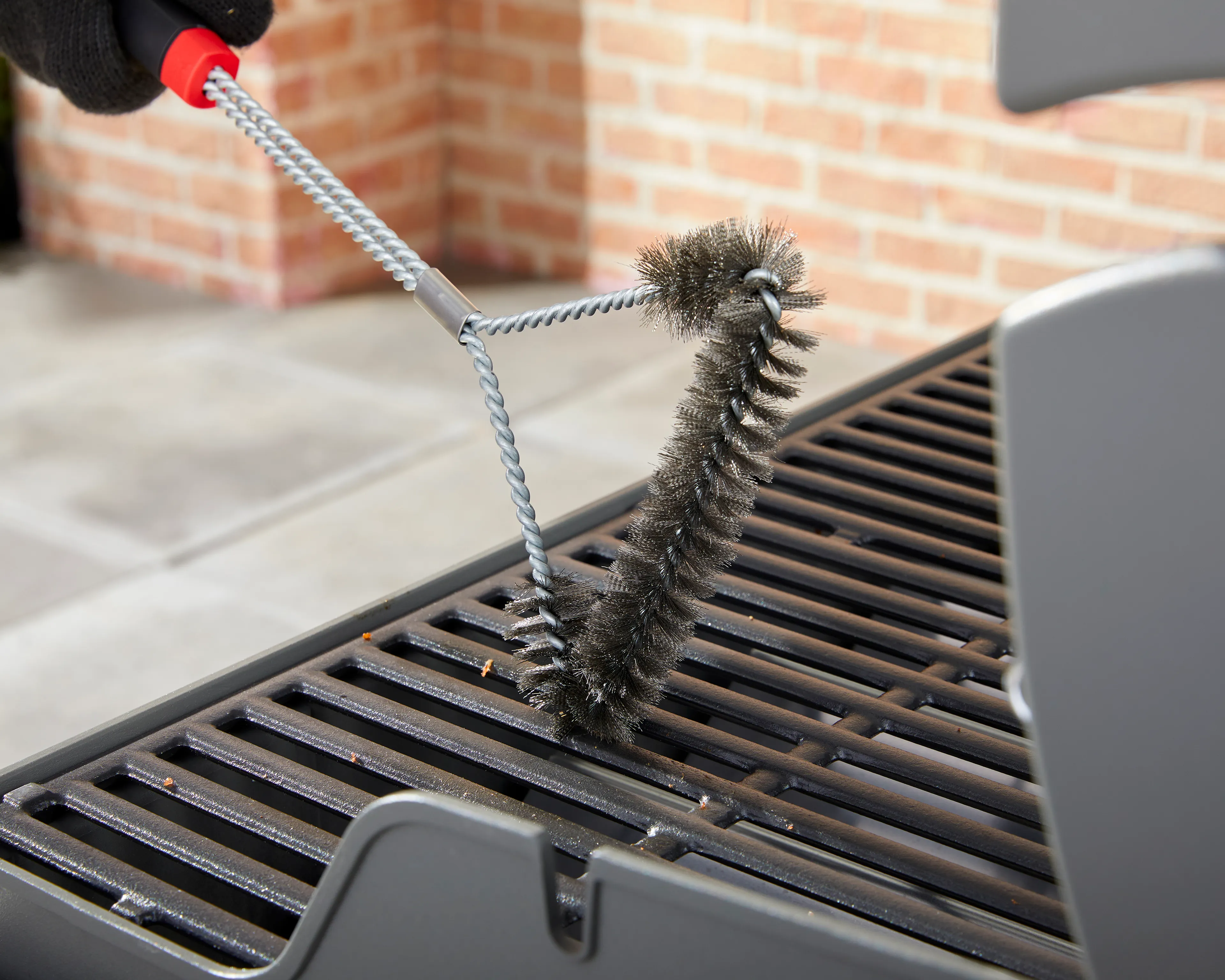 Grillbürste  Dreiseitige Bürste 
