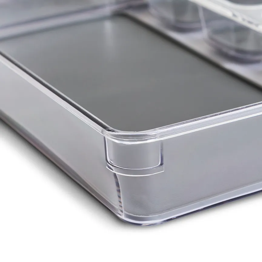 Besteckkasten Kunststoff klar detail