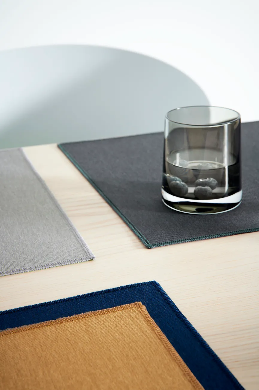 Tischset "Fabric" silver grey milieu