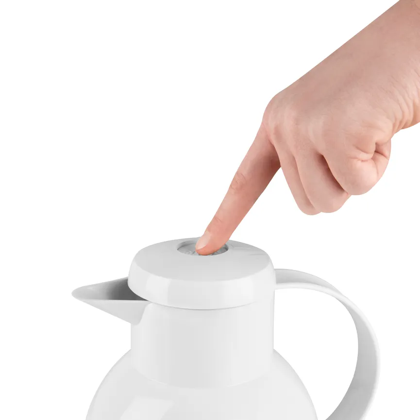 Isolierkanne Samba 1 l weiß detail