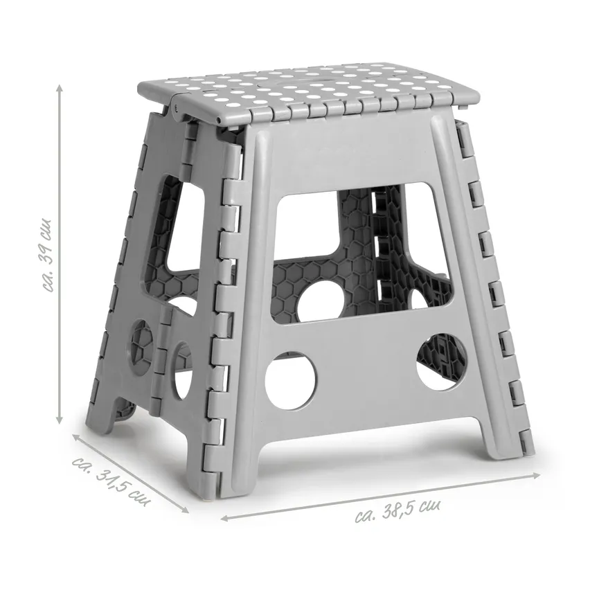 Klapphocker M grau detail