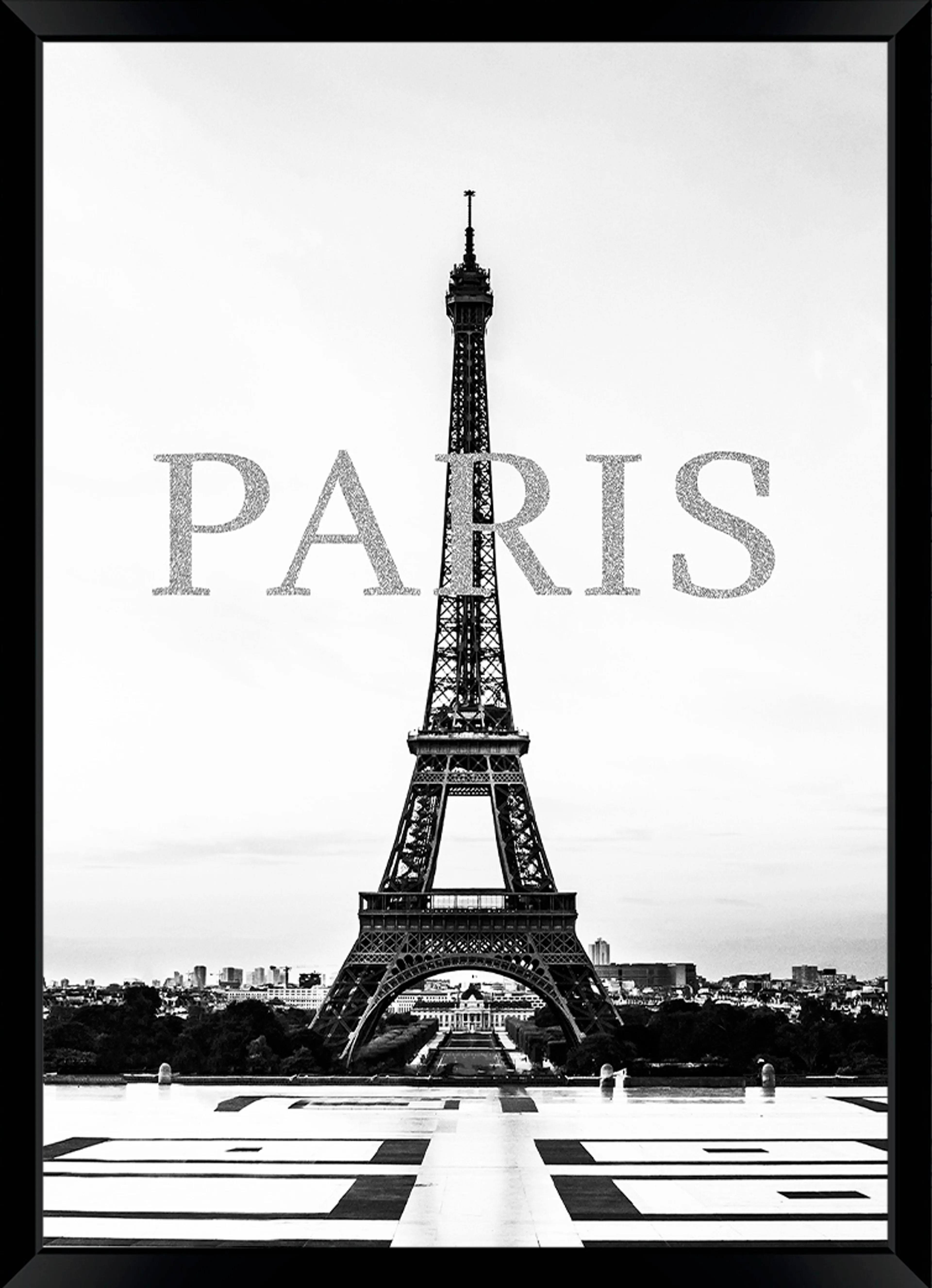 Wandbild 50 x 70 cm Paris Glitter I 
