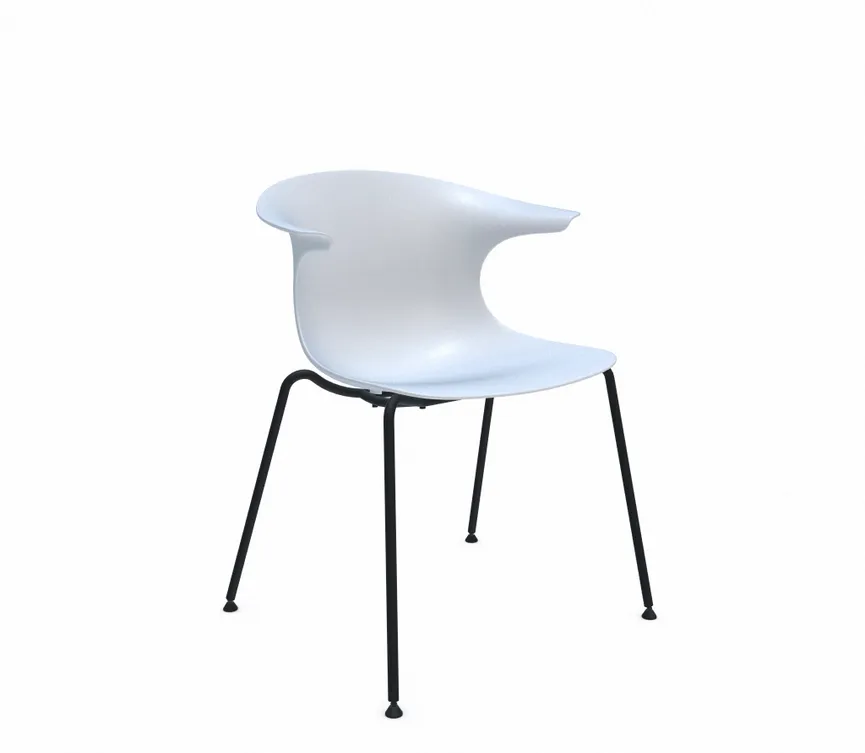 Stuhl 4 Legs black material_farbe