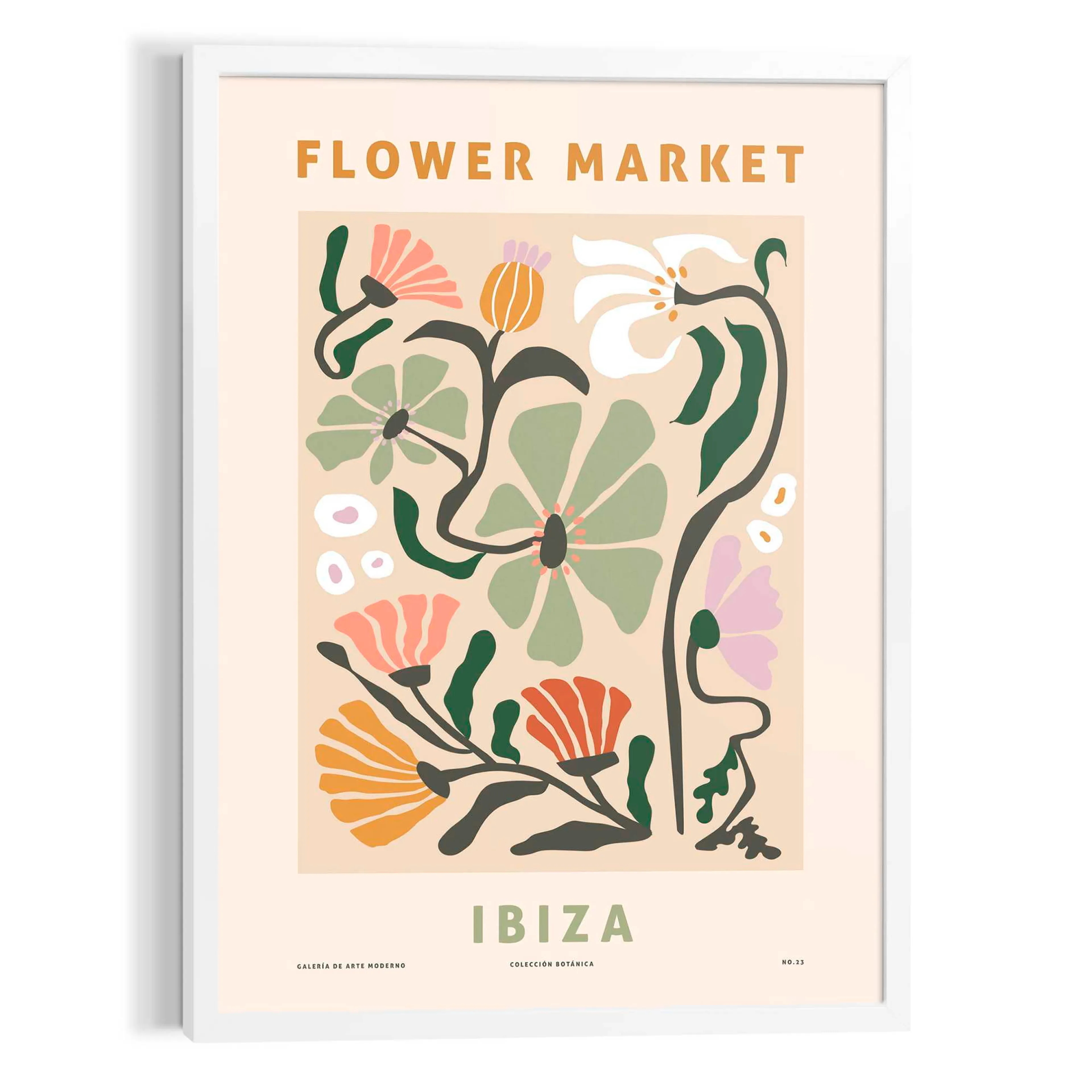 Wandbild 50 x 70 cm Ibiza Flowers