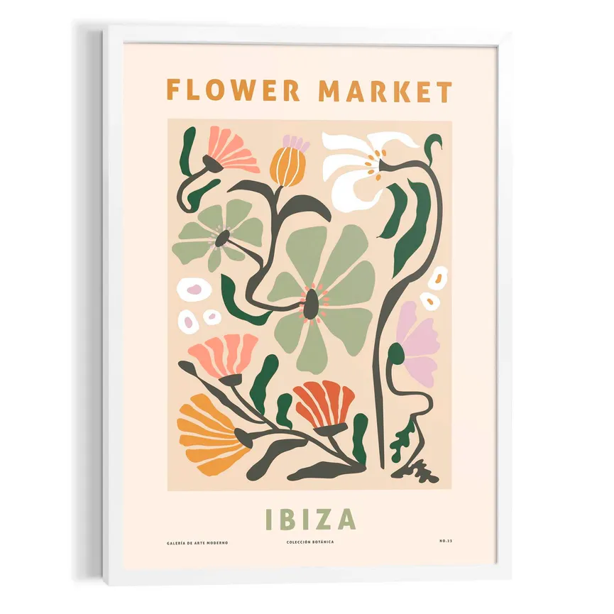Bild gerahmt "Ibiza Flowers" hauptaufnahme
