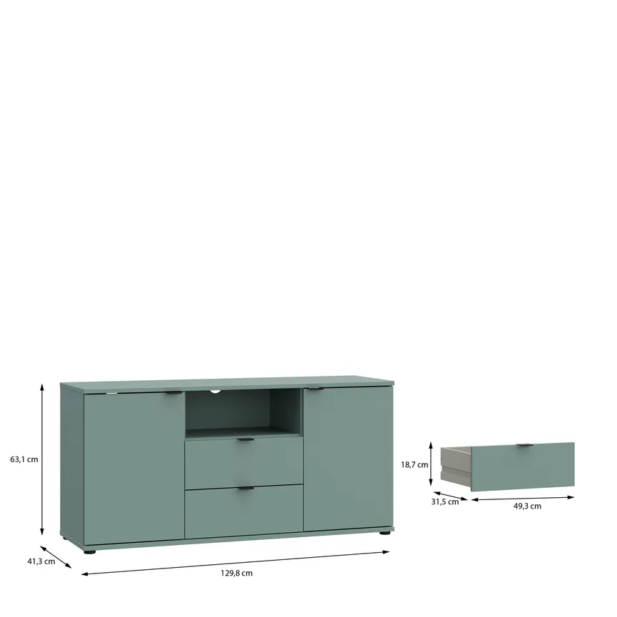 TV-Lowboard 2T/2S detail