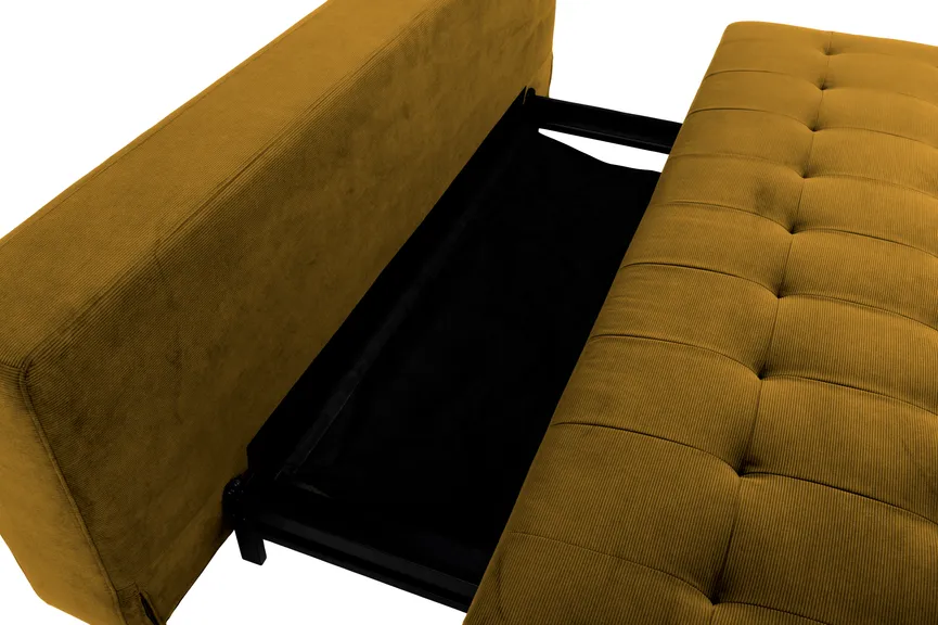Schlafsofa Füße dunkel detail