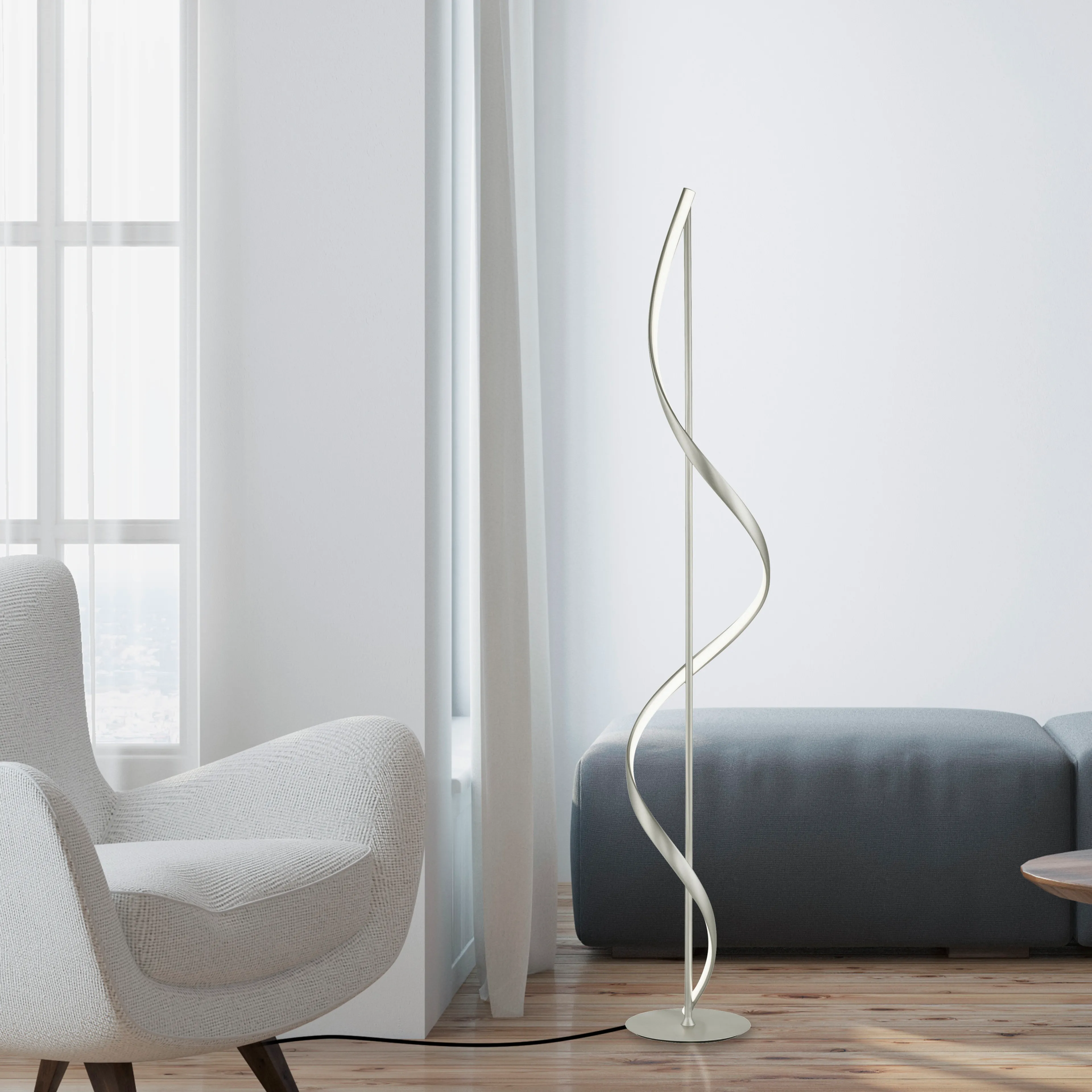 LED-Stehlampe Q-Swing