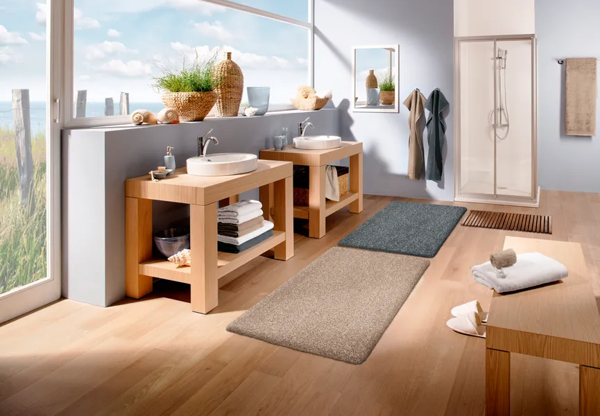Badteppich Seattle 55x65 milieu