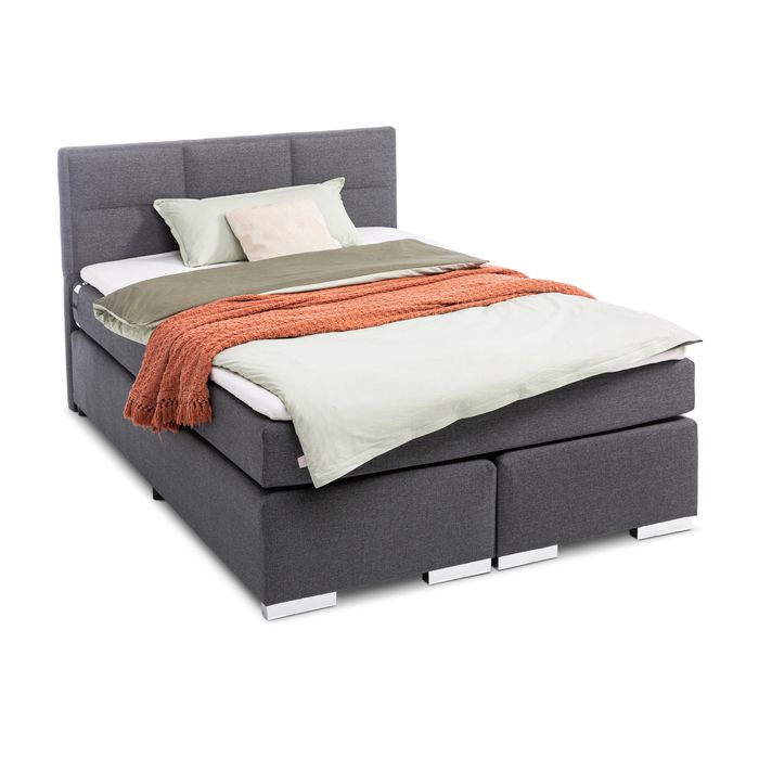 Boxspringbett Grau One 120 x 200 cm