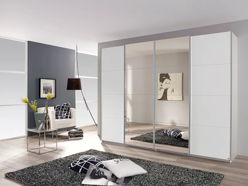 Schwebetürenschrank 4-trg. milieu