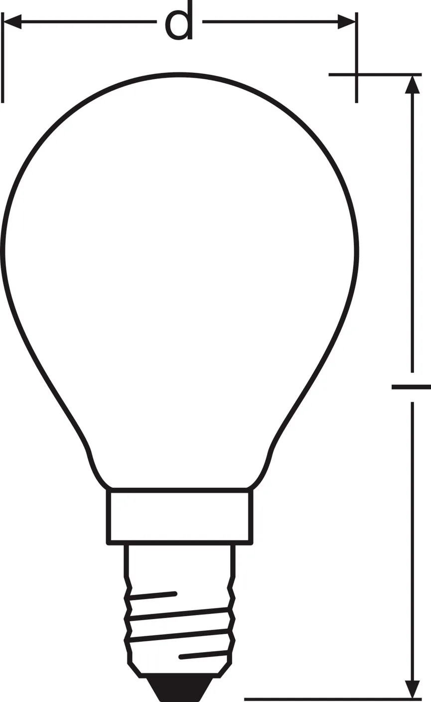 E14/2,5W LED Birne detail