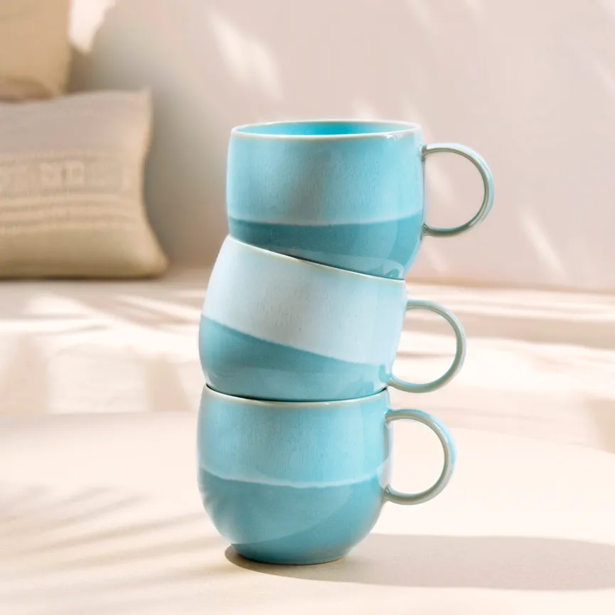 Becher "Perlemor" 290 ml aqua milieu
