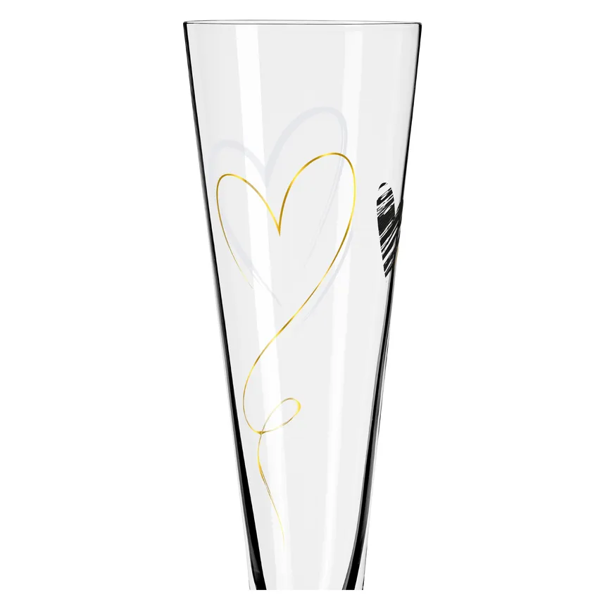 Champagnerglas "Goldnacht" detail
