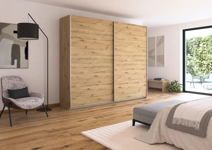 Schwebetürenschrank 2-trg. milieu