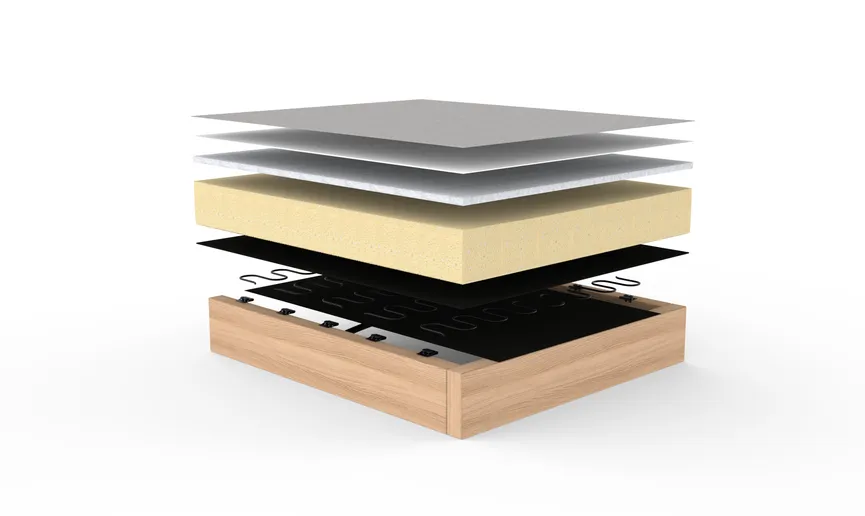 Schlafsofa mit Armlehnen funktion