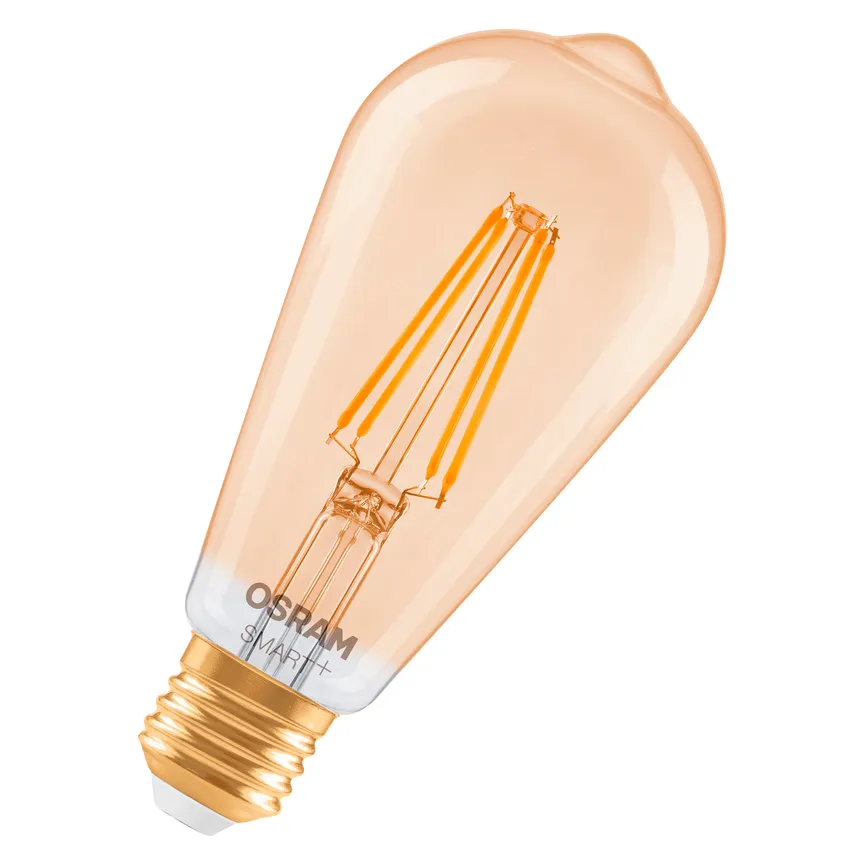 E27/6W Kolben EDISON 53 Gold detail