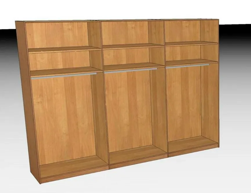 Schwebetürenschrank 3-trg. detail